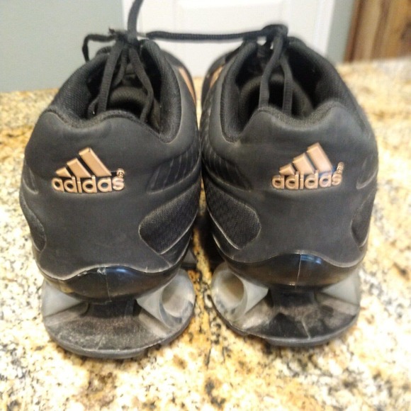 RARE COLORWAY AND MODEL ADIDAS BOUNCE BLACK/GOLD SHOES MEN\'S SIZE US 13 main image 6